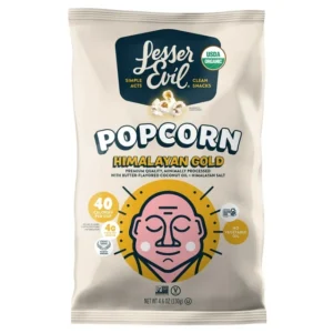 LesserEvil Organic Popcorn, Himalayan Gold, 4.6 oz